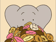 Gif animé Babar gateaux